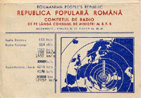 QSL Radio Bukarest 2.09.1952